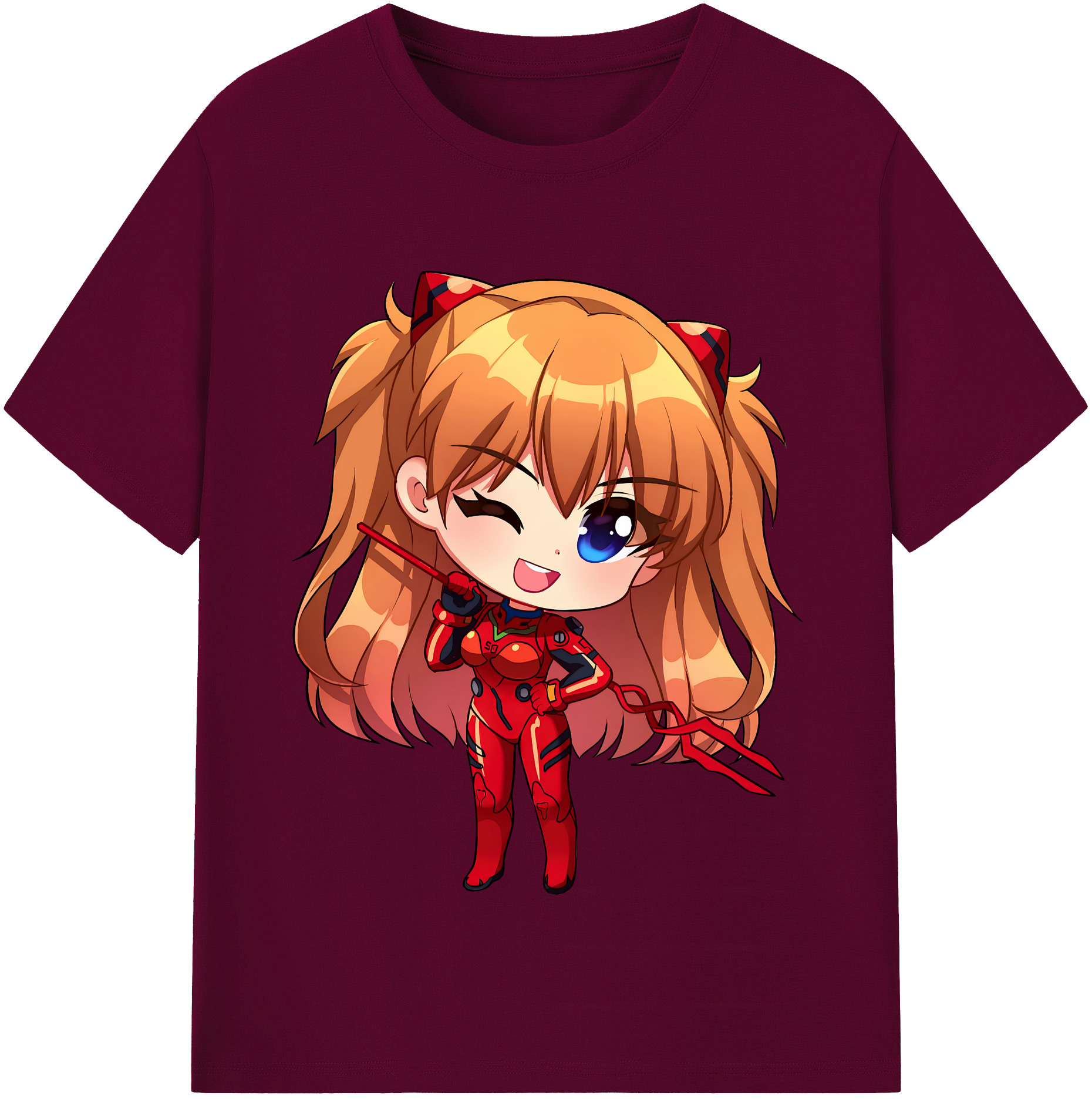 （画像用） EVA 新世紀エヴァンゲリオン レディースカジュアルプリントTシャツ（綿100％）